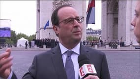 Commémoration du 8-mai: "Le mal peut se reproduire sous d’autres visages", insiste Hollande