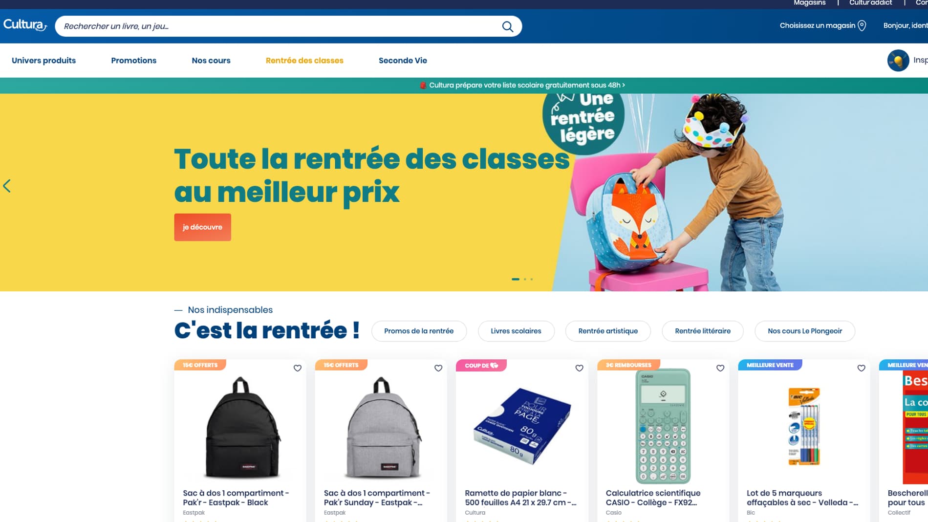 Le site de Cultura