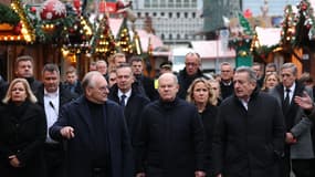 Olaf Scholz est arrivé à Magdebourg, sur les lieux de l'"attentat" qui a fait plusieurs morts et blessés le 20 décembre 2024