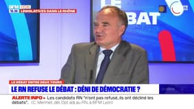 Législatives dans le Rhône: Cédric Mermet justifie l'absence des candidats RN aux débats