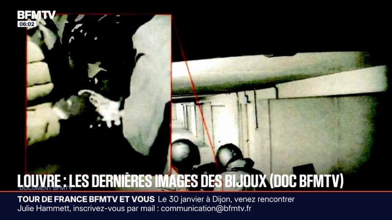 DOC BFMTV - Casse du Louvre: les dernières images du diadème de l'impératrice Eugénie dans un parking à Aubervilliers, une heure après le cambriolage