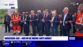 Haut-Rhin: 400 mètres de murs anti-bruit inaugurés le long d'une départementale à Houssen