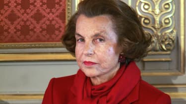 Liliane Bettencourt à l'Elysée à Paris en 2007