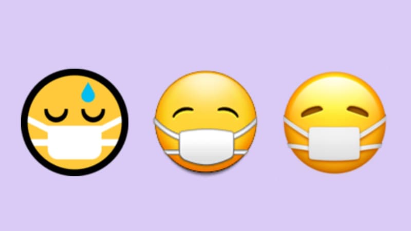 Une demande pour un nouvel émoji "visage masqué souriant" a été déposé pour s'ajouter à l'actuel qui symbolise une personne malade