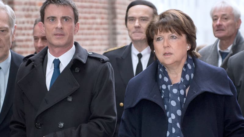 Martine Aubry et Manuel Valls à Lille en mai 2015.