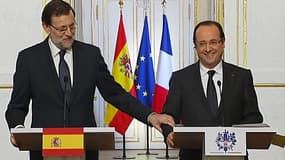 François Hollande et Mariano Rajoy
