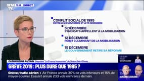 Retraites: pour Clémentine Autain (LFI), "il y a un parfum de 1995 dans cette mobilisation"
