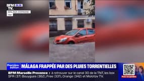 Espagne: des pluies torrentielles s'abattent sur Málaga