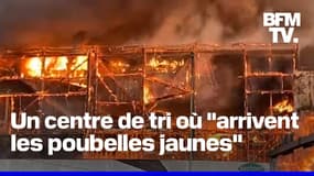 Paris : un important incendie dans un centre de tri de déchets à côté du périphérique 
