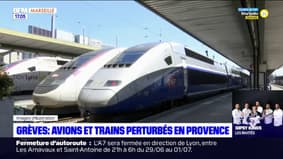 Provence: avions et trains perturbés en raison de grèves