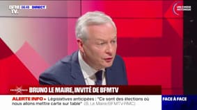 Législatives: "Ce sont les élections les plus graves depuis 1958", affirme Bruno Le Maire
