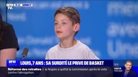 Handicap: "Moi, je voulais faire des matchs", Louis, 7 ans, empêché de jouer au basket en raison de sa surdité