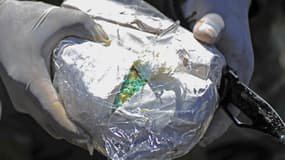 Un paquet de cocaïne saisi en Bolivie en janvier 2015 (photo d'illustration)