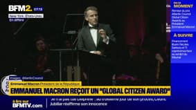 "Vous pouvez aimer votre pays et coopérer avec les autres": Emmanuel Macron honoré aux Global Citizen Awards 