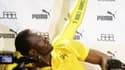 Bolt a encore fait le show, comme ici à Berlin, 48h avant le premier tour du 100m. En cas de victoire dimanche soir en finale, le champion jamaïcain a promis du spectacle...