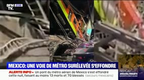 Mexico: les secouristes s'affairent pour sauver des blessés après l'effondrement d'un pont du métro