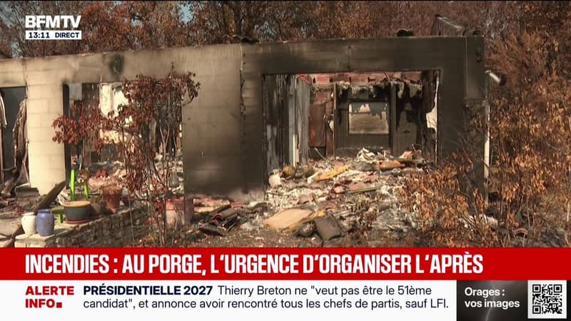 Incendies: au Porge, les habitants attendent des réponses après la destruction de la commune