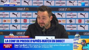 OM-Le Havre: De Zerbi explique ce qu'il attend de ses remplaçants