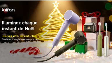 Noël : les meilleures offres sur les sèche-cheveux et brosse à dent Laifen sont sur Amazon