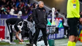 Genesio lors d'OL-Rennes, le 13 mars 2022