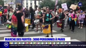 Marche des fiertés: 3000 personnes à Paris