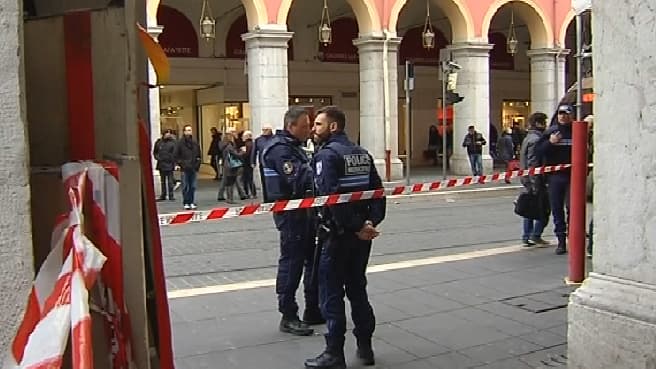 C'est ici que les faits se sont déroulés, à côté de la place Masséna, à Nice.