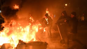 Les affrontements à Barcelone ce mardi soir