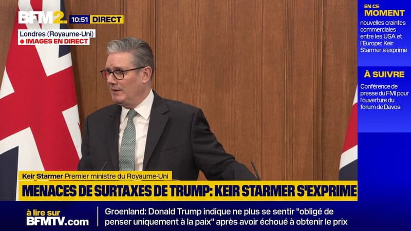Droits de douane: "Il est vraiment important que nous agissions maintenant en réponse à la menace", assure Keir Starmer