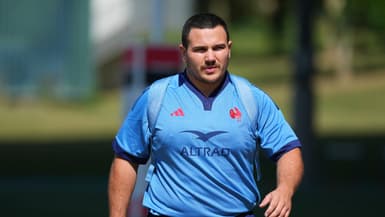 Baptiste Erdocio lors du stage du XV de France en juin 2025