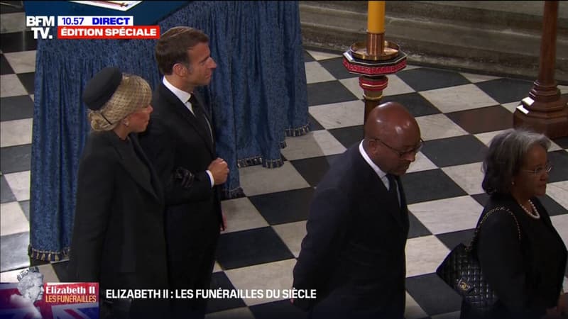 Funérailles d'Elizabeth II: Emmanuel et Brigitte Macron sont arrivés dans l'abbaye de Westminster