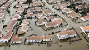 La Faute-sur-Mer sous les eaux après le passage de la tempête Xynthia.