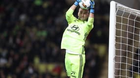 Anthony Lopes, le gardien lyonnais en action 