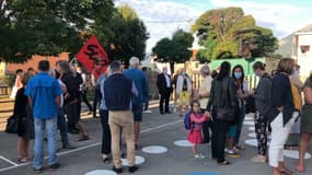 À Gap, l'école de Romette était bloquée en ce jeudi de rentrée.