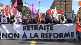 La manifestation du 11 mars à Nice, contre la réforme des retraites. 