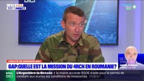 Quelle est la mission du peloton du 4RC de Gap parti en Roumanie?