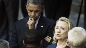 Barack Obama et Hillary Clinton à Washington, le 12 septembre 2012