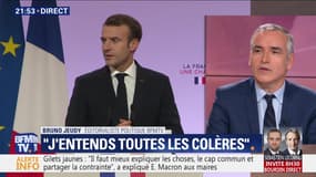 Emmanuel Macron devant les maires