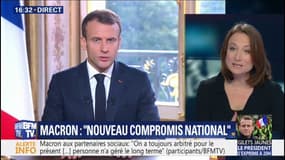 Devant les partenaires sociaux, Emmanuel Macron a incité à "faire un nouveau compromis national"