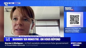 Premier ministre: "La méthode Barnier(...)une méthode de dialogue(...) qui est tout sauf sectaire" réagit Émilie Bonnivard, députée (Droite Républicaine)