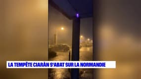 Les premières images de la tempête Ciaran en Normandie