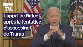 Joe Biden appelle à faire "baisser la température" après la tentative d'assassinat de Donald Trump