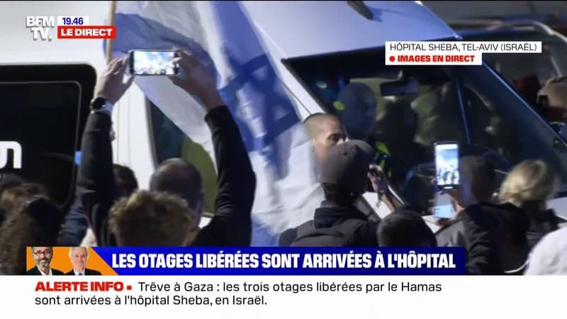 Trêve à Gaza: applaudissement, chants... Les Israéliens célèbrent le retour des otages à Tel-Aviv