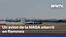  Au Texas, un avion de la NASA atterrit en flammes suite à un problème mécanique" 