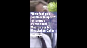 ÉDITO - "Il ne faut pas politiser le sport": les propos d'Emmanuel Macron sur le Mondial au Qatar