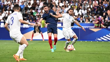 Olivier Giroud lors de France-Grèce (1-0, qualifs Euro 2024), le 19 juin 2023