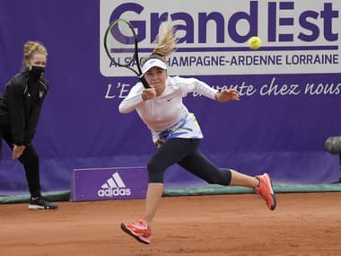L'Ukrainienne Elina Svitolina lors de la finale des Internationaux de Strasbourg en 2020.