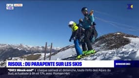 Risoul: apprendre à faire du parapente avec des skis