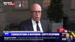 Budget: "Michel Barnier doit corriger sa copie", affirme Éric Ciotti (UDR)