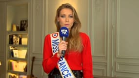 Amandine Petit, Miss France 2021, le 20 décembre 2020 sur BFMTV