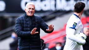 Vladimir PETKOVIC lors de Rennes-Bordeaux le 16 janvier 2022.